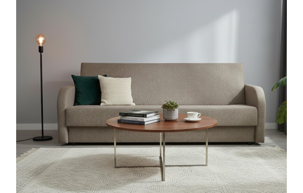 WERSALKA kanapa MARCIN beż 11 super tkanina WR sprężyny spanie pojemnik